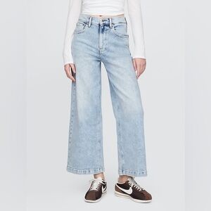 GAP High Rise Stride Light Wash Jeans, Size 16 Short